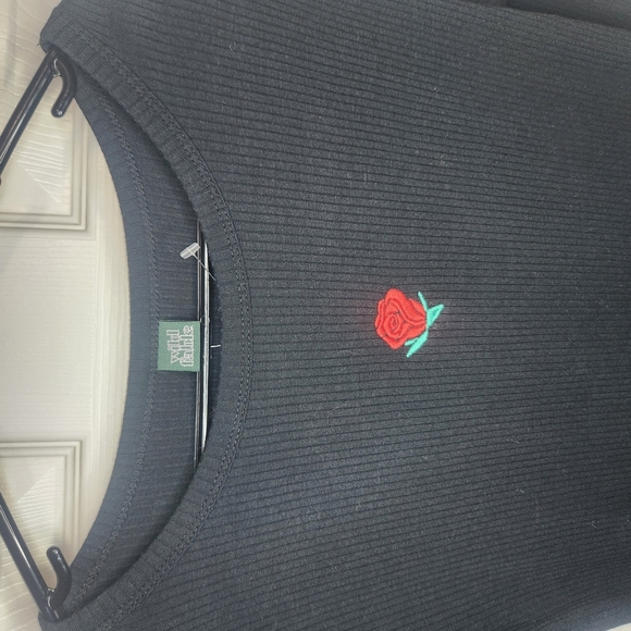 Wild Fable Red and Black Crew Neck Dress - Picture 2 of 8